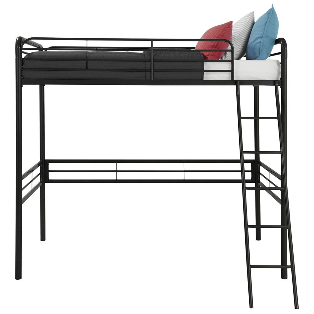 DHP DHP Twin Loft Bed in Black, , large