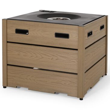 Noble House Archie 40000 BTU Square Fire Pit in Brown, , large