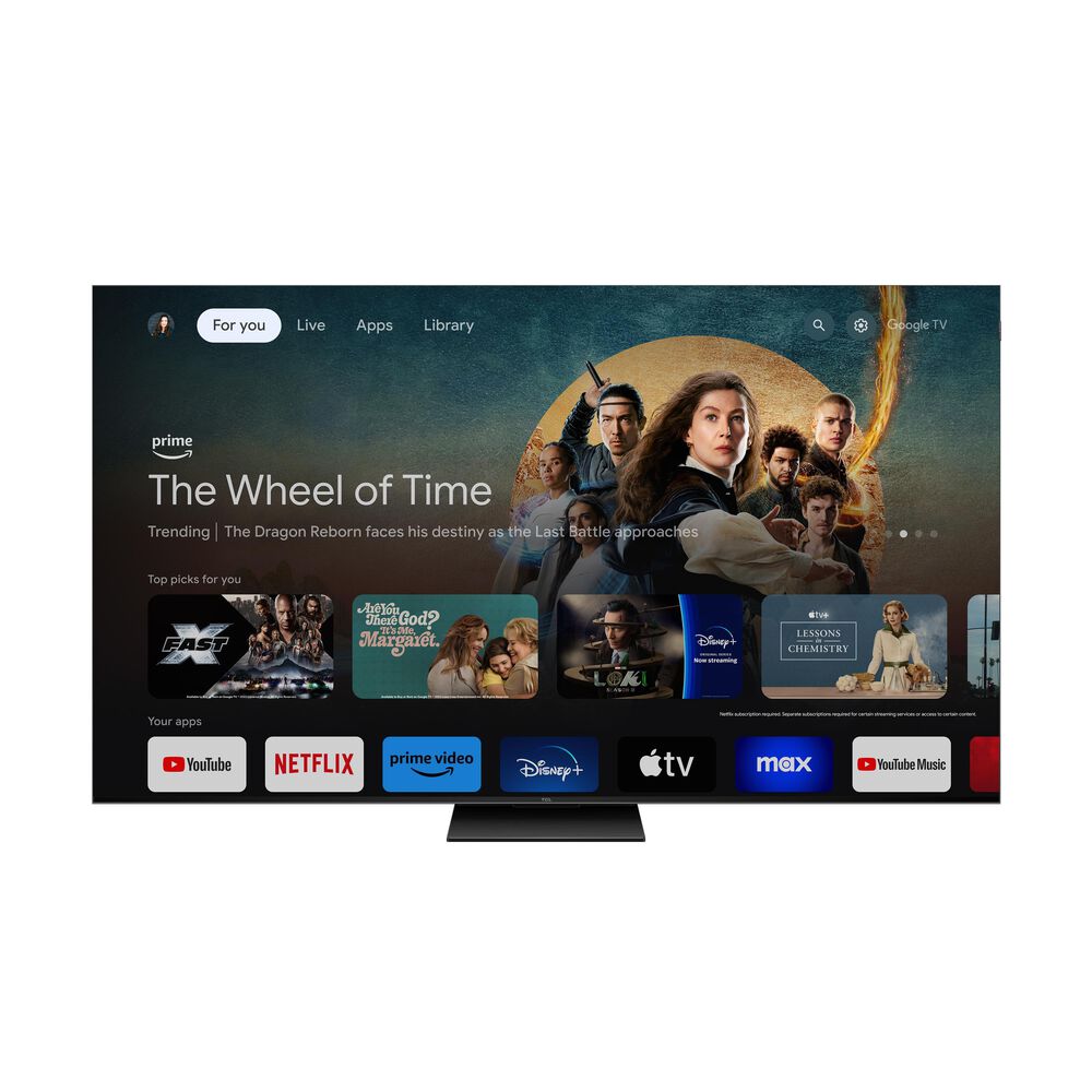 TCL 85&quot; Class QM7 4K UHD HDR QD-Mini LED with Google TV in Black - Smart TV, , large