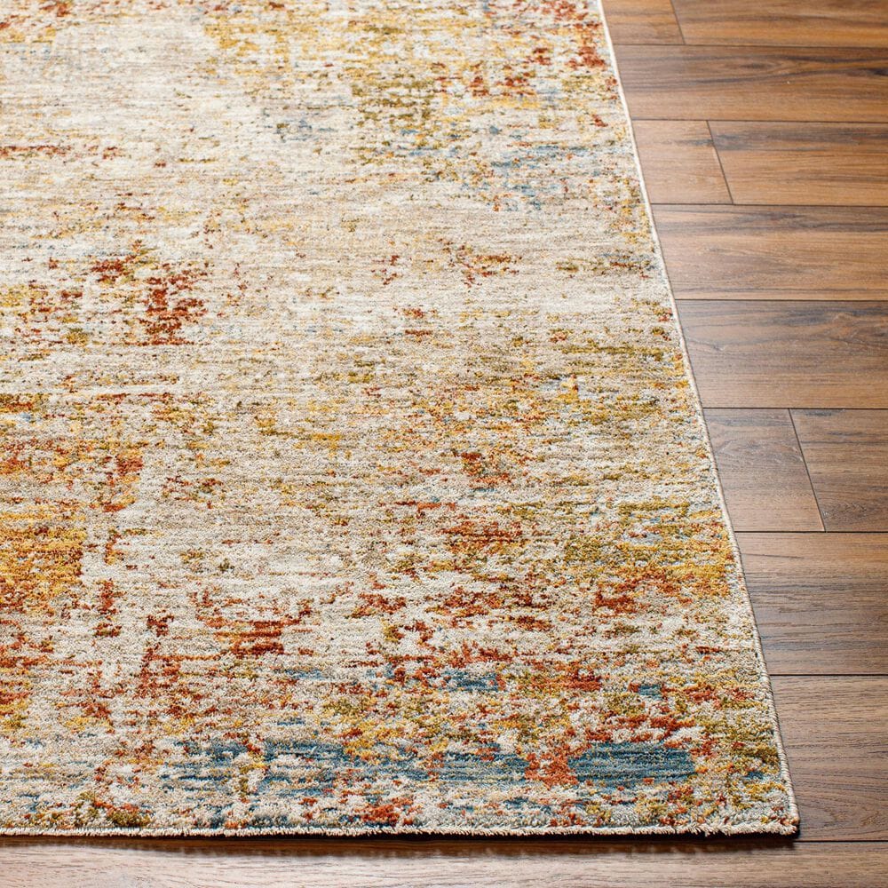 Surya Mona Lisa Abstract 10&#39; x 14&#39; Tan, Mustard, Olive, Sage, Brick Red, Dark Blue and Burgundy Area Rug, , large