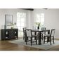 Mayberry Hill Elodie 6-Piece Square Dining Set in Charcoal, , large