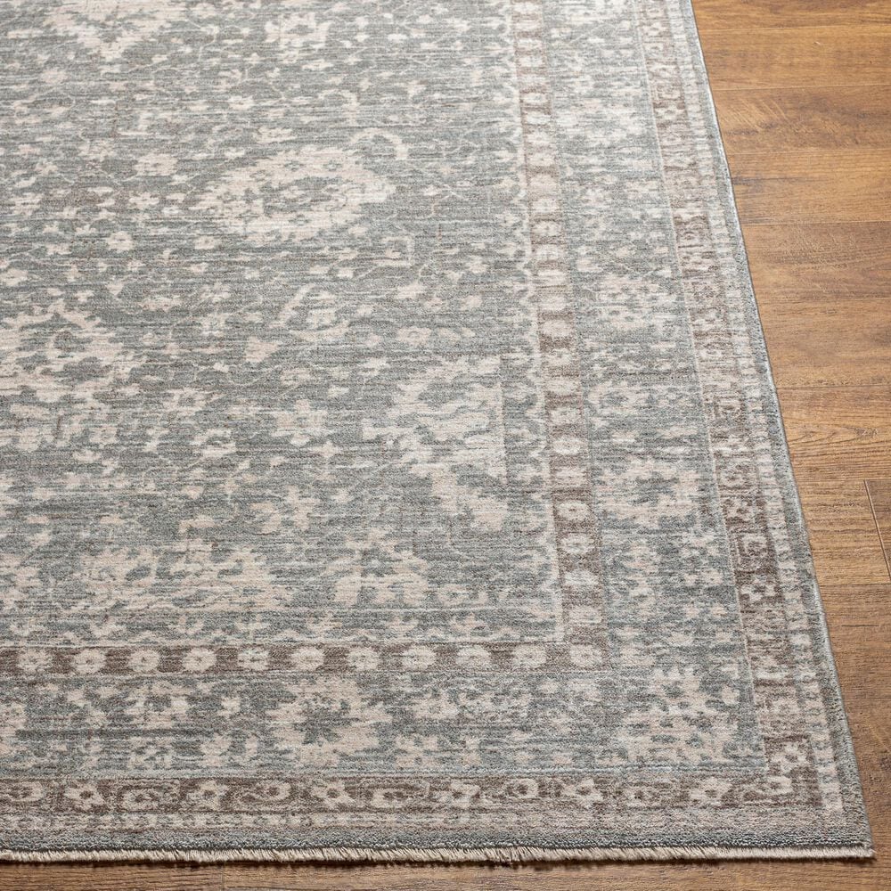 Surya Carlisle 2&#39; x 2&#39;11&quot; Light Sage, Pale Blue, Light Gray and Ivory Area Rug, , large