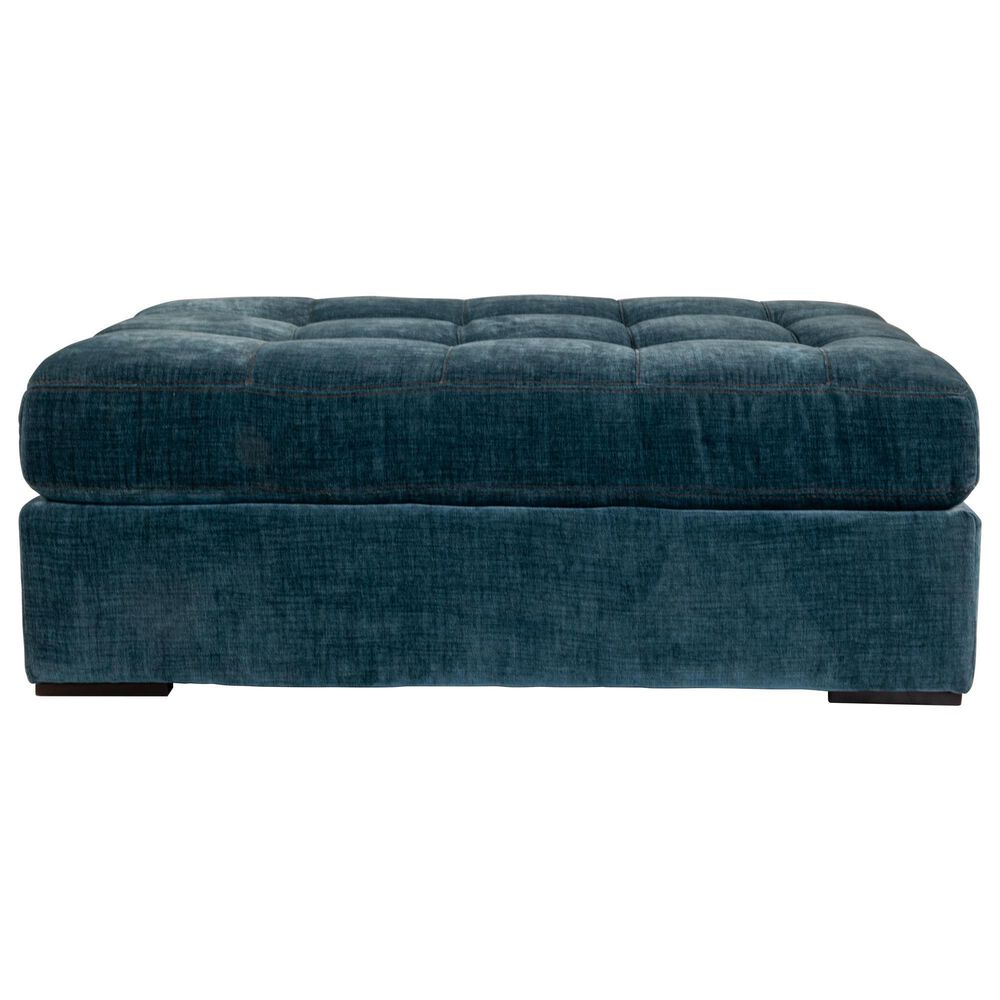 Moda Noah Ottoman in Napa Teal Blue, , large
