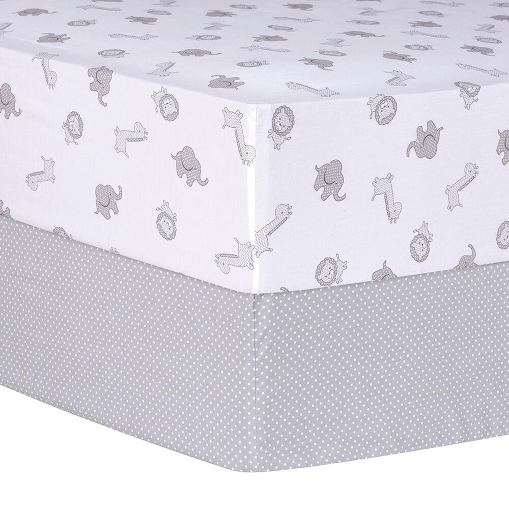 Trend Lab LLC 2-Pack Fitted Crib Sheets, , large