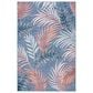 Safavieh Cabana CBN458M 5"1" x 7"6" Blue and Rust Indoor/Outdoor Area Performance Rug, , large