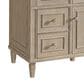 James Martin Vanities Lorelai 48" Single Vanity in Whitewashed Oak with 3 cm Arctic Fall Solid Surface Top, , large