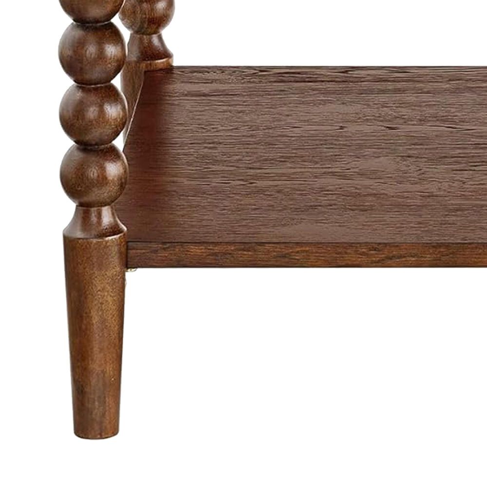 Forma &amp; Co Turn Wood Coffee Table in Cocoa Brown, , large