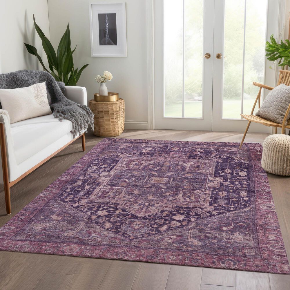 Dalyn Rug Company Solace SL14 10&#39; x 14&#39; Eggplant Area Rug, , large