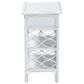 Baxton Studio Akane 1-Drawer Nightstand in White, , large