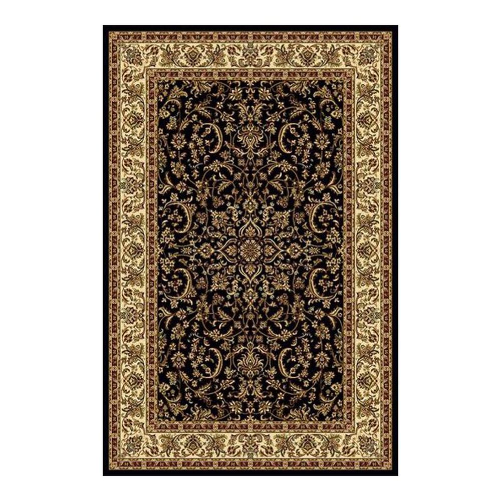 Radici USA Noble 1318 7"10" Round Black Area Rug, , large