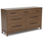 Riverside Furniture Calhoun 4-Piece King Panel Bedroom Set in Whiskey Oak, , large