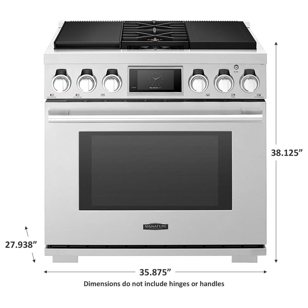 Signature Kitchen Suite 36&quot; Dual-Fuel Professional Range in Stainless Steel, , large