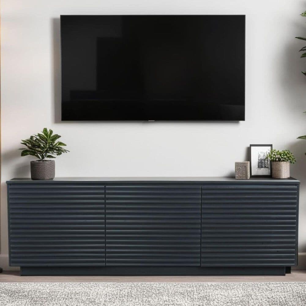 Legends Home Stardust 73" TV Console in Seal Skin Black, , large
