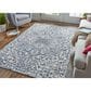 Feizy Belfort Ivory and Navy 10" x 14" Area Rug, , large
