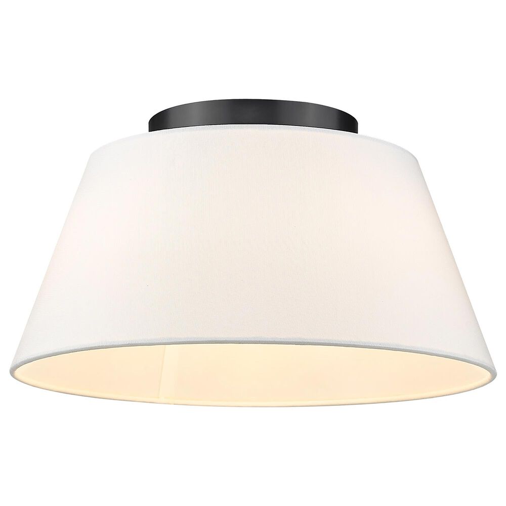 Golden Lighting Penn Flush Mount in Matte Black, , large