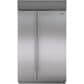 Sub Zero 28.8 Cu. Ft. Classic Side-By-Side Refrigerator with Tubular Handle in Stainless Steel, , large