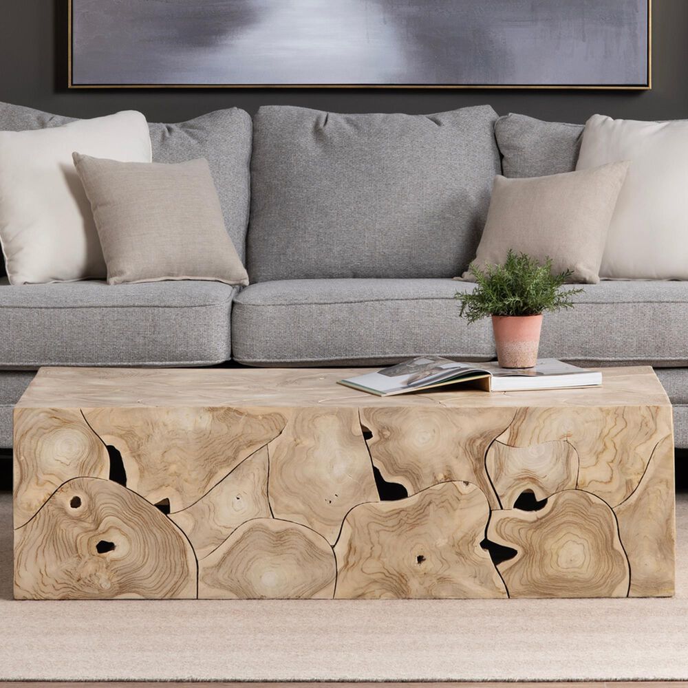 Crestview Collection Jackson Cocktail Table in Natural, , large