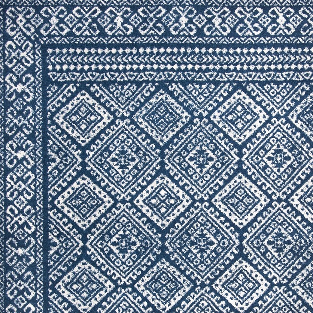 Safavieh Tulum Transitional 9&#39; x 12&#39; Navy and Ivory Area Rug, , large