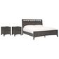 Ashley Montillan King Panel Bed and Two Nightstands in Grayish Brown, , large
