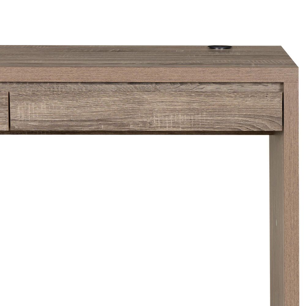 Linon Home Decor Tracey 2-Drawer Parson Desk in Grey Wash, , large