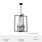 Hunter Kerrison 4-Light Small Foyer Pendant in Natural Iron, , large