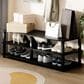 HOMLUX 3-Tier Shoe Rack in Espresso and Black, , large