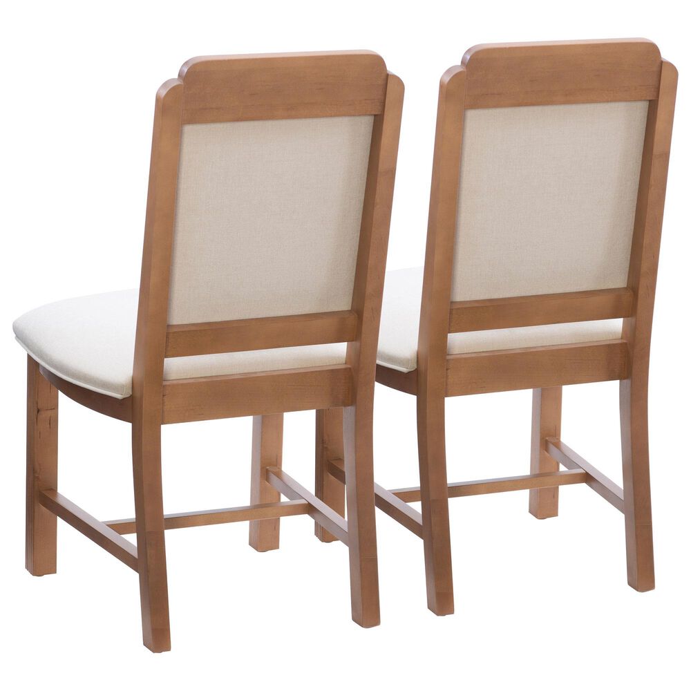Linon Home Decor Jolene Side Chair in Brown (Set of 2), , large