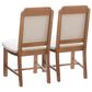 Linon Home Decor Jolene Side Chair in Brown (Set of 2), , large
