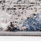 Central Oriental Structures Torrent Neola Deep Navy, Royal Blue, Slate Gray, Dusty Gray and Ivory 7"6" x 9"6" Area Rug, , large