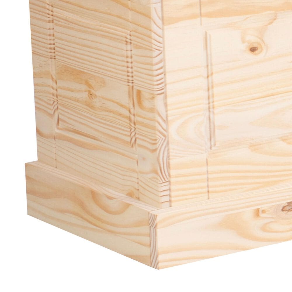 Linon Home Decor Tobin Backless Nook in Unfinished Natural, , large