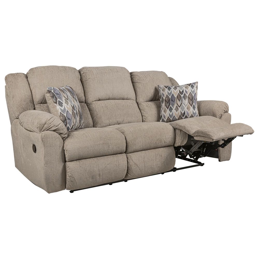 HomeStretch Newport Manual Reclining Sofa in Fawn, , large