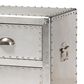 Baxton Studio Serge 1-Door Accent Storage Cabinet in Silver, , large