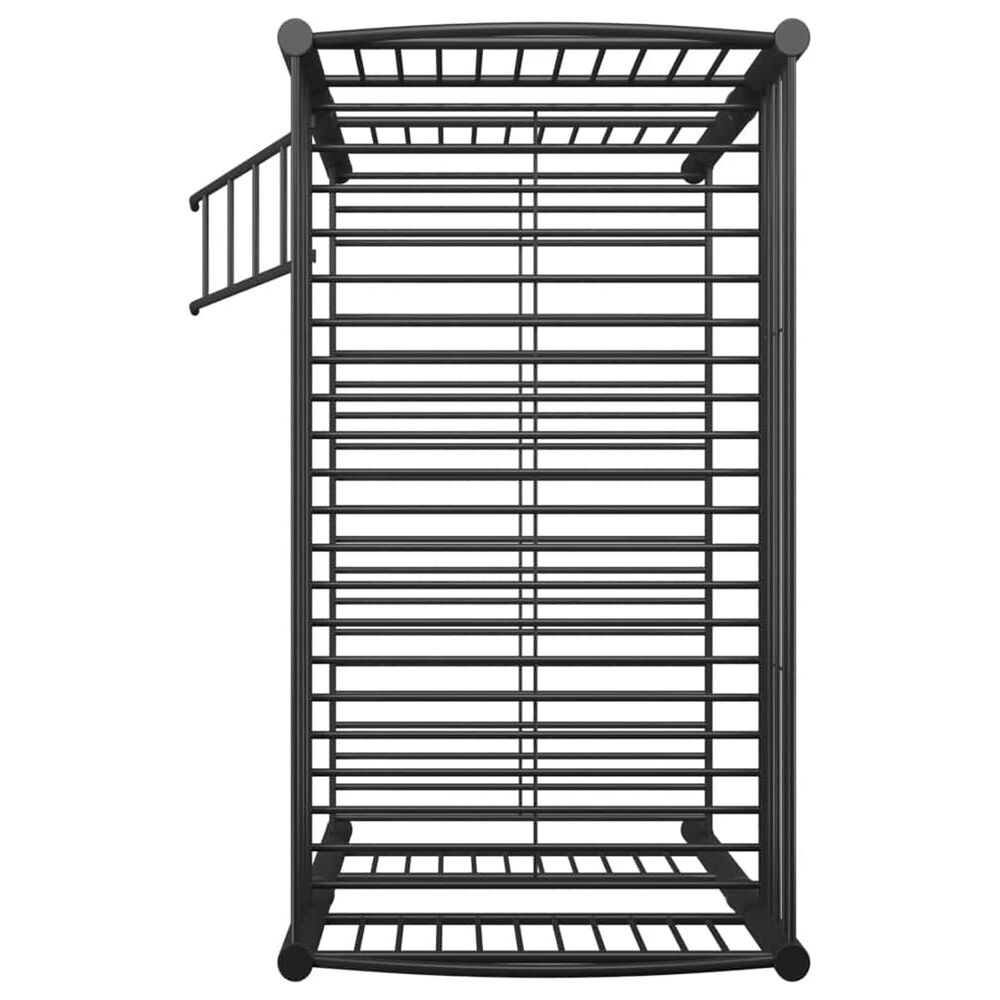 Linon Home Decor Heavy Twin Over Twin Bunk Bed in Black, , large