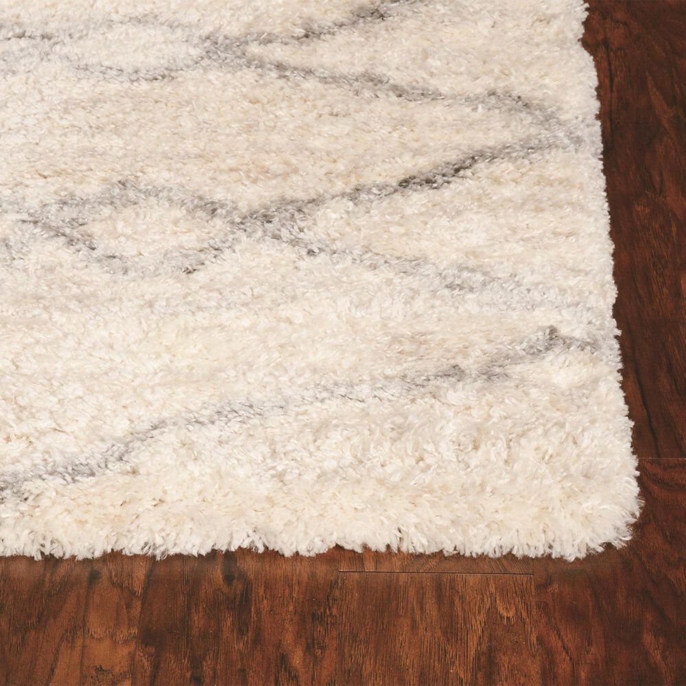 Kas Oriental Rugs Merino London 3&#39;9&quot; x 5&#39;11&quot; Ivory and Grey Area Rug, , large