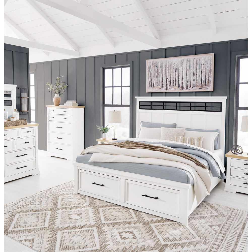 Ashley Ashbryn Dresser Mirror in White, , large