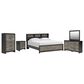 Ashley Broachmyn 5 Piece King Bookcase Bed Set in Black and Gray
, , large