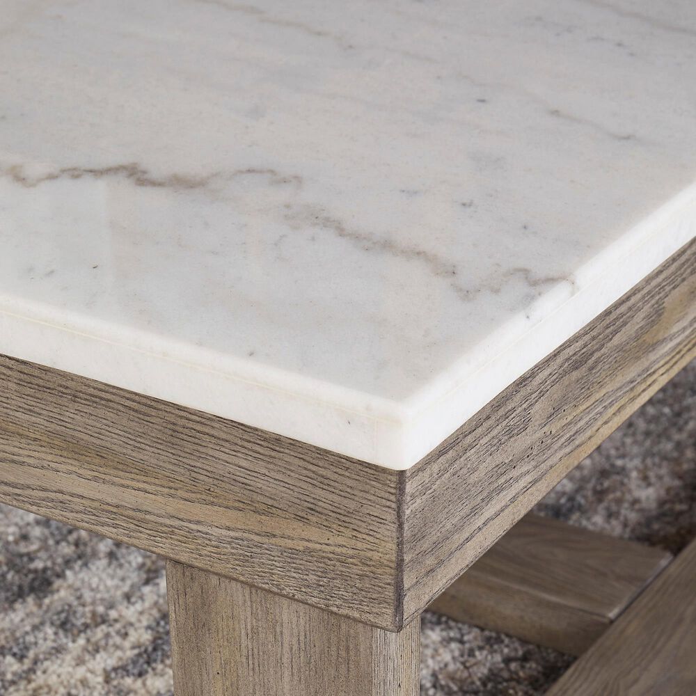 Ashley Loyaska Coffee Table in Grayish Brown and Ivory, , large