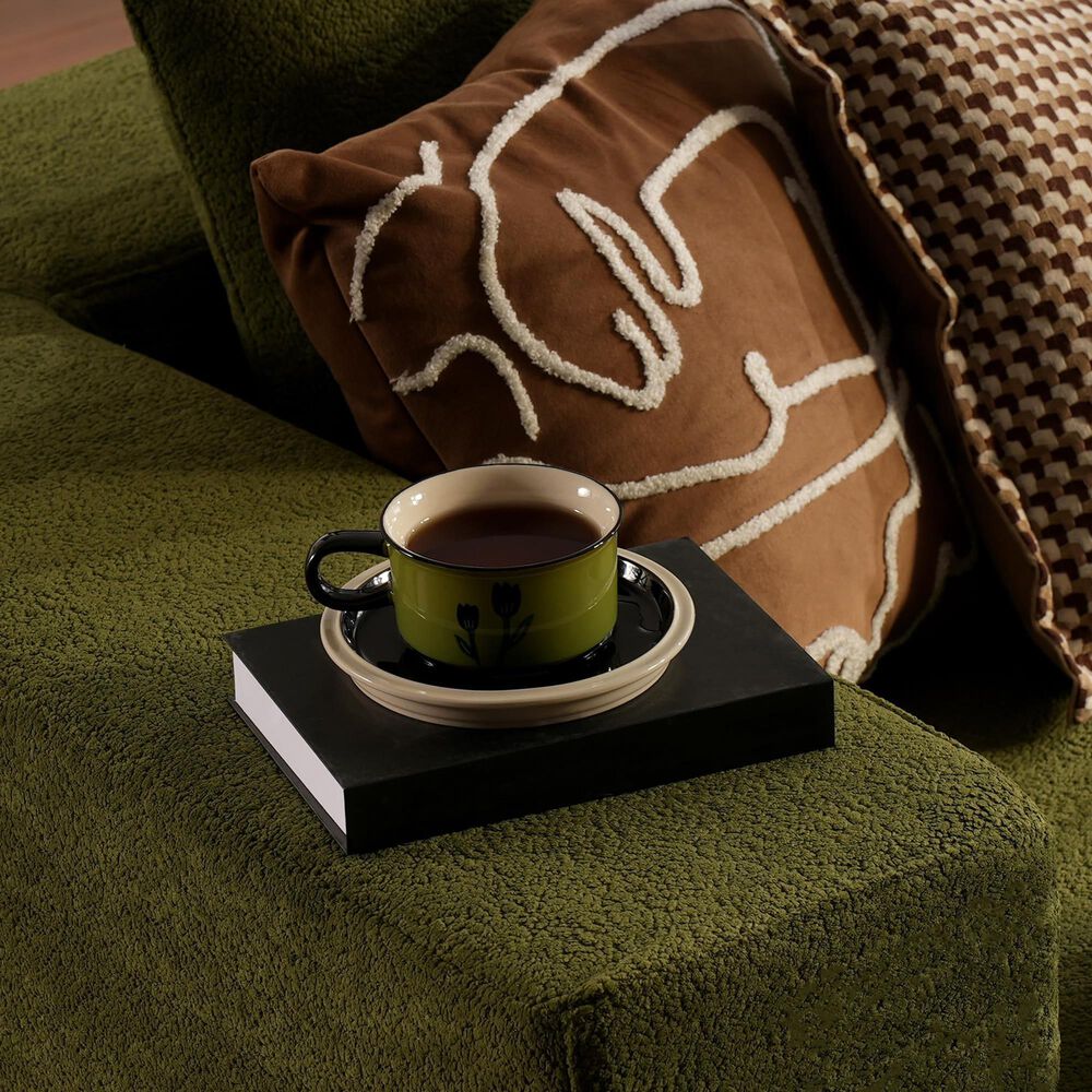 Noviland HOMLUX 2-Piece Mod Sectional with LAF Chaise in Green, , large