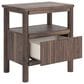 Ashley Pamytta 1-Drawer Nightstand in Rich Brown with USB Ports, , large