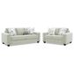 Albany Furniture Nestle Stationary Sofa and Loveseat Set in Buff, , large