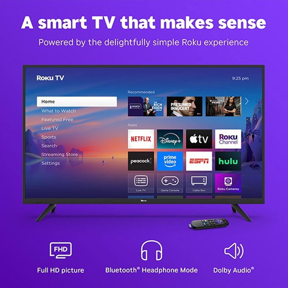 Roku 40&quot; Class Select Series Full HD LED in Black - Smart TV, , large