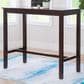 Linon Home Decor Claridge Bar Height Pub Table in Walnut Brown - Table Only, , large