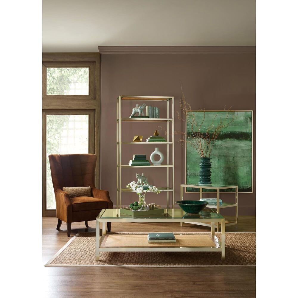 Hooker Furniture Melange 5-Shelf Raising Cane Etagere in Silver, , large