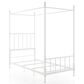 Furniture of America Elliot Twin Canopy Bed in White, , large