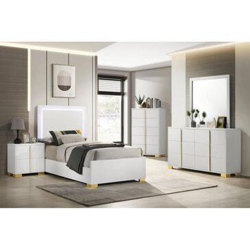 Pacific Landing Marceline 3-Piece Twin Bedroom Set in White, , large