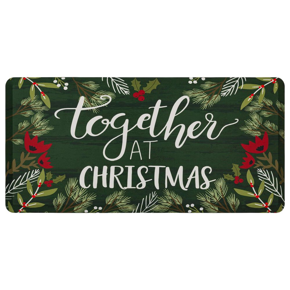 Mohawk Dri-Pro Deluxe Together at Christmas 1"8" x 3"6" Multicolor Area Rug, , large
