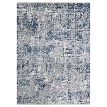 Couristan Marblehead Breccia 3"11" x 5"11" Blue and Grey Area Rug, , large