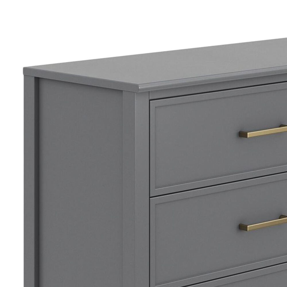 CosmoLiving by Cosmopolitan Westerleigh 6 Drawer Dresser in Graphite