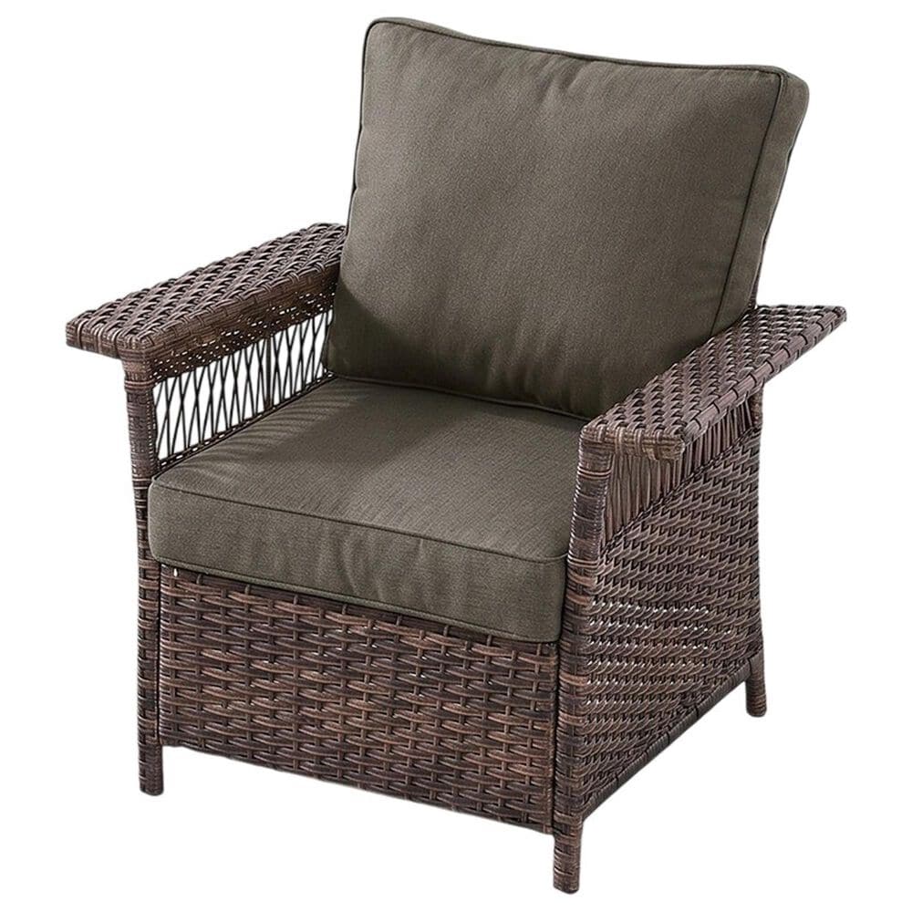 Sunwell Garden 5-Piece Patio Conversation Set with Stationary Chairs in Gray, , large