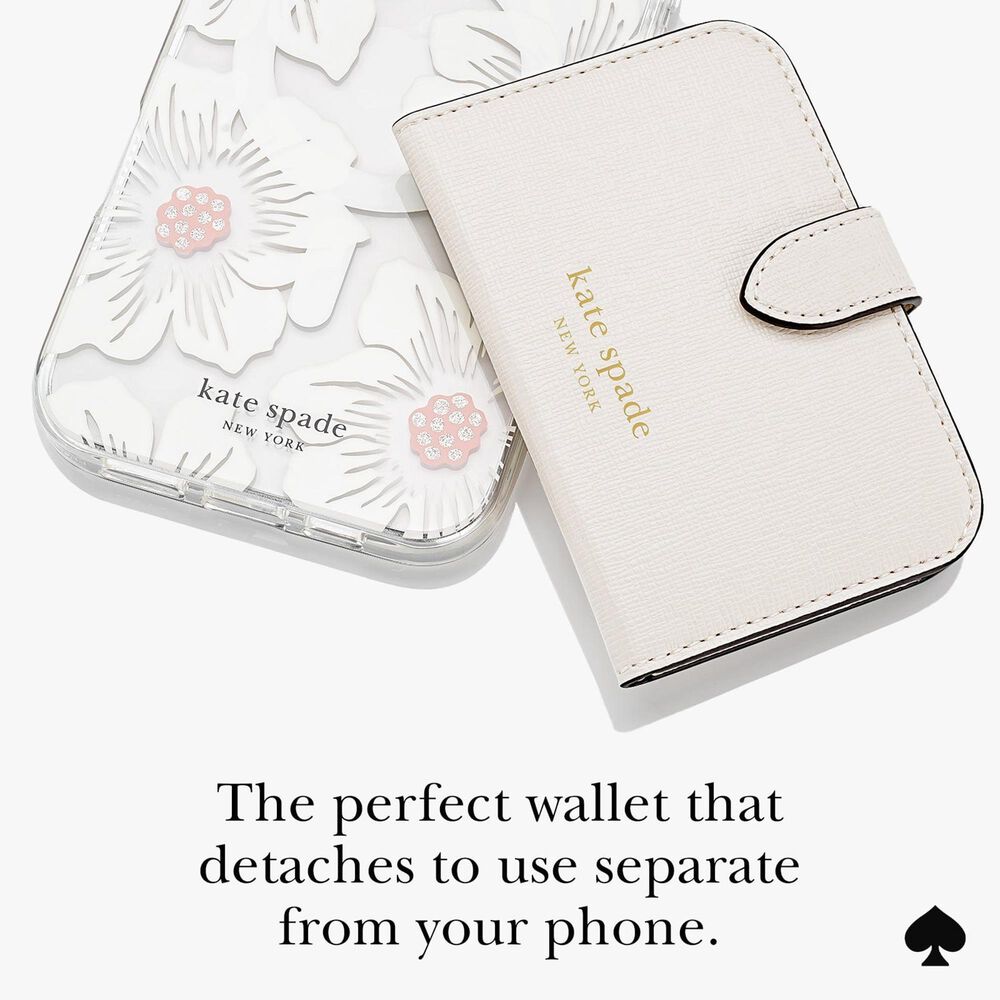 Kate Spade Morgan Magnetic Phone Wallet in Cream, , large